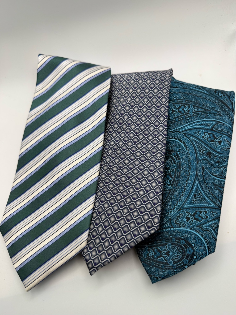 Men's Silk Ties - Geoffrey Beene - set of 3